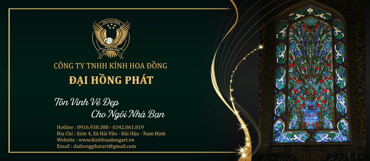 Banner kính hoa đồng Đại Hồng Phát