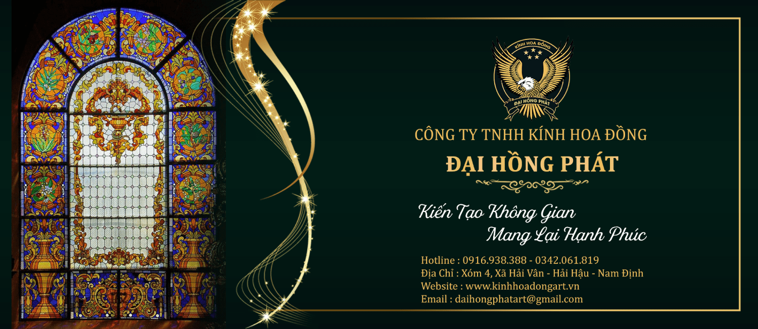 Banner kính hoa đồng Đại Hồng Phát