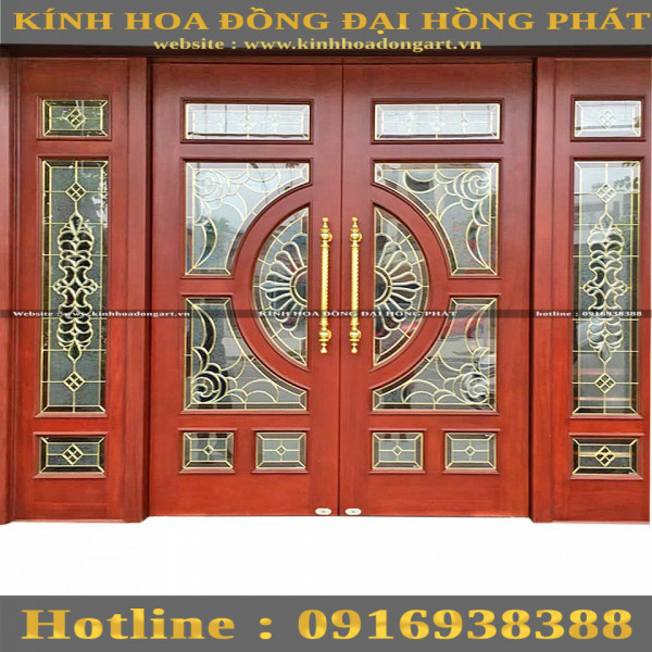 Bừng sáng không gian phòng khách với những mẫu kính hoa đồng cao cấp