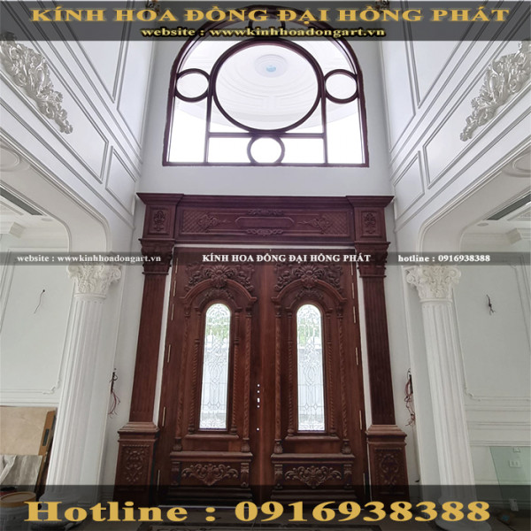 Dự án thi công cửa kính hoa đồng công trình Chú Dũng - Hà Nôi