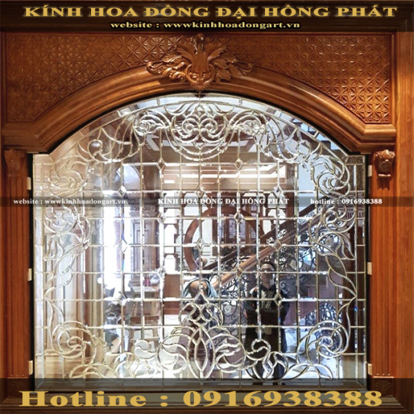 Vách kính hoa đồng VM - 023