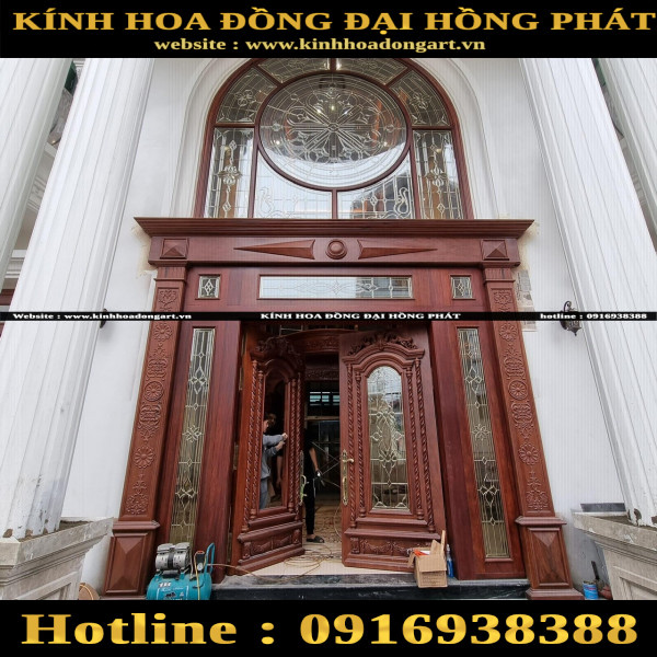 Cửa kính hoa đồng CK - 014